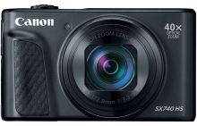 Canon PowerShot SX740 HS czarny - zestaw podróżnika (futerał + mini tripod + SD 32 GB)