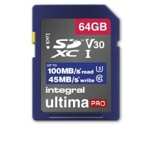 INTEGRAL HIGH SPEED SDXC V30 UHS-I U3 64GB