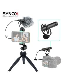 Synco M1P mikrofon nakamerowy + mini statyw + uchwyt mobilny 