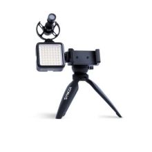 Synco Vlogger Kit 2 zestaw mikrofon M1S, lampa LED, uchwyt MOBILE, statyw 